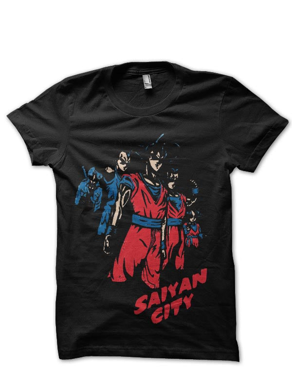 Saiyan City Black T-Shirt Hoodie, Sweatshirt | CoreVibeTees.com