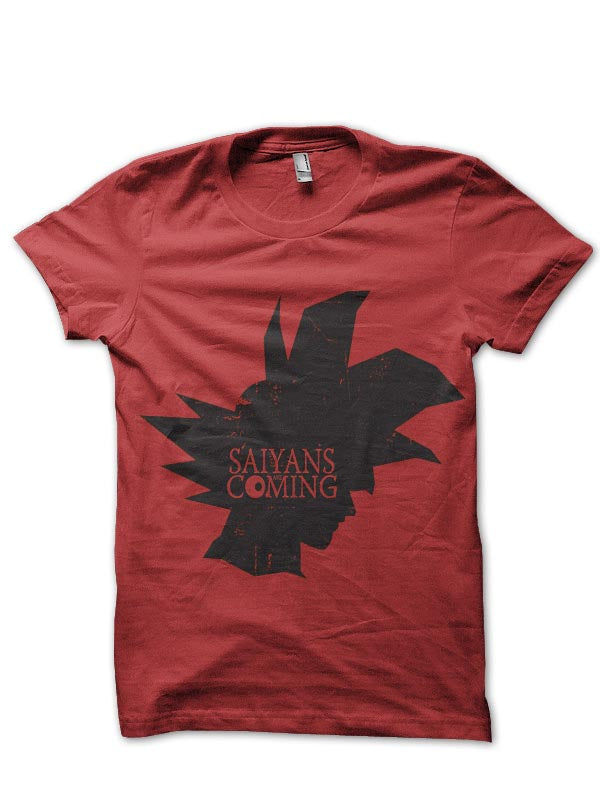 Saiyan Is Coming Red Tee Hoodie, Sweatshirt | CoreVibeTees.com