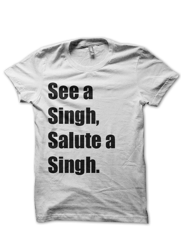 Respect The Singh White Tee Hoodie, Sweatshirt | CoreVibeTees.com