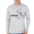 Shame Grey Full Sleeve Tee Hoodie, Sweatshirt | CoreVibeTees.com