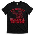 Santa Claus It's The Most Wonderful Time For A Beer Christmas T-Shirt Hoodie, Sweatshirt | CoreVibeTees.com