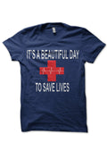 Save Lives Navy Blue Tee Hoodie, Sweatshirt | CoreVibeTees.com