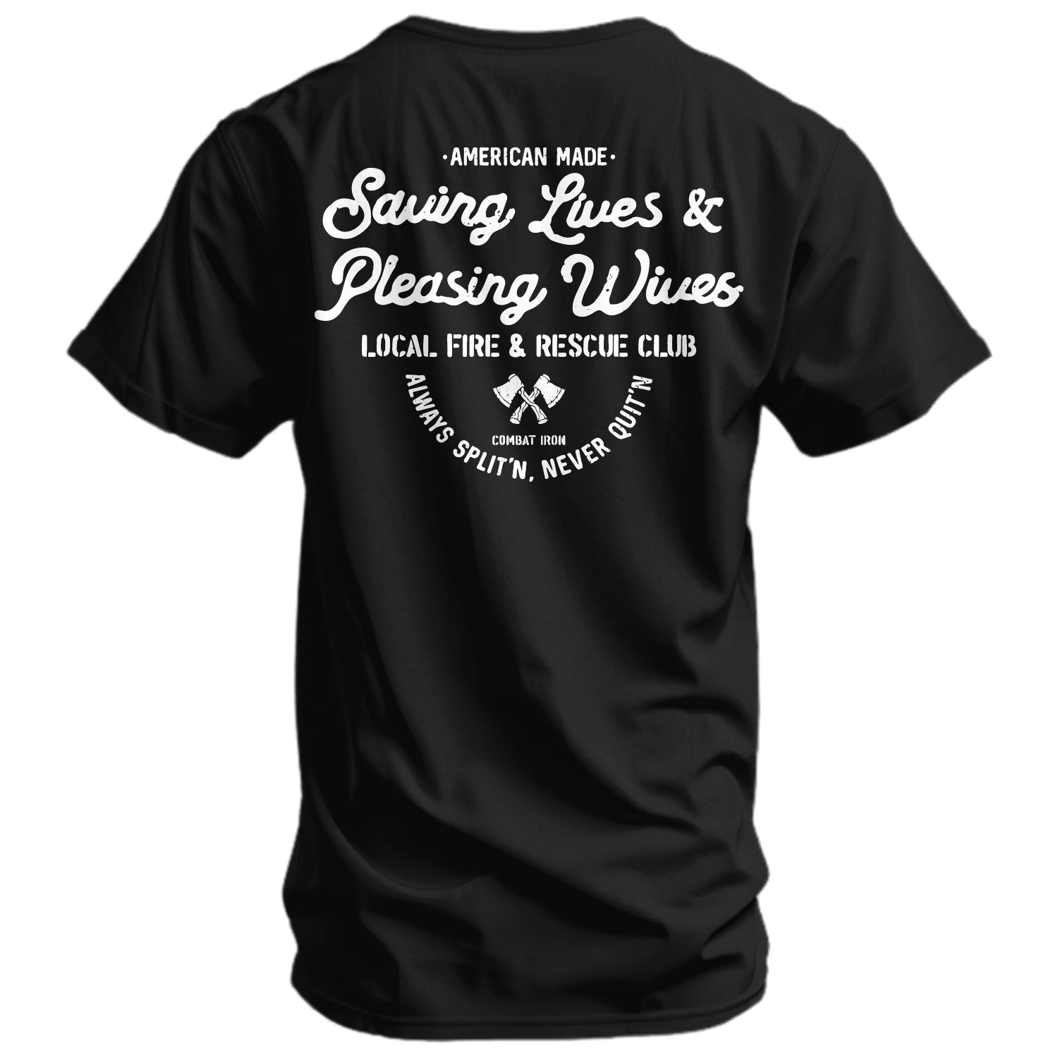Saving Lives & Pleasing Wives Fire & Rescue Club Men's T-Shirt Hoodie, Sweatshirt | CoreVibeTees.com (Image 5)