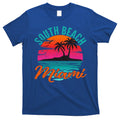 South Beach Miami Florida Sunset Vacation Distressed Grunge Cool Gift T-Shirt Hoodie, Sweatshirt | CoreVibeTees.com