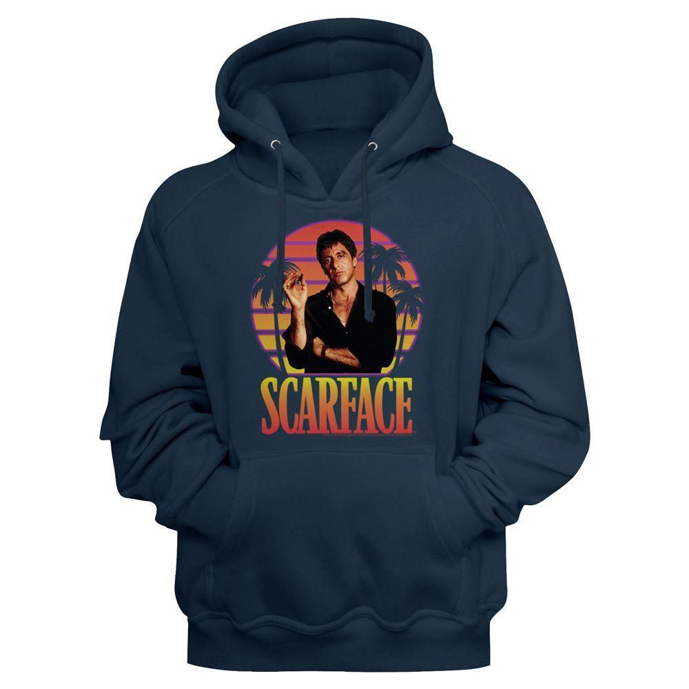 Scarface Miami Sunset Boyfriend Hoodie T-Shirts, Sweatshirt | CoreVibeTees.com