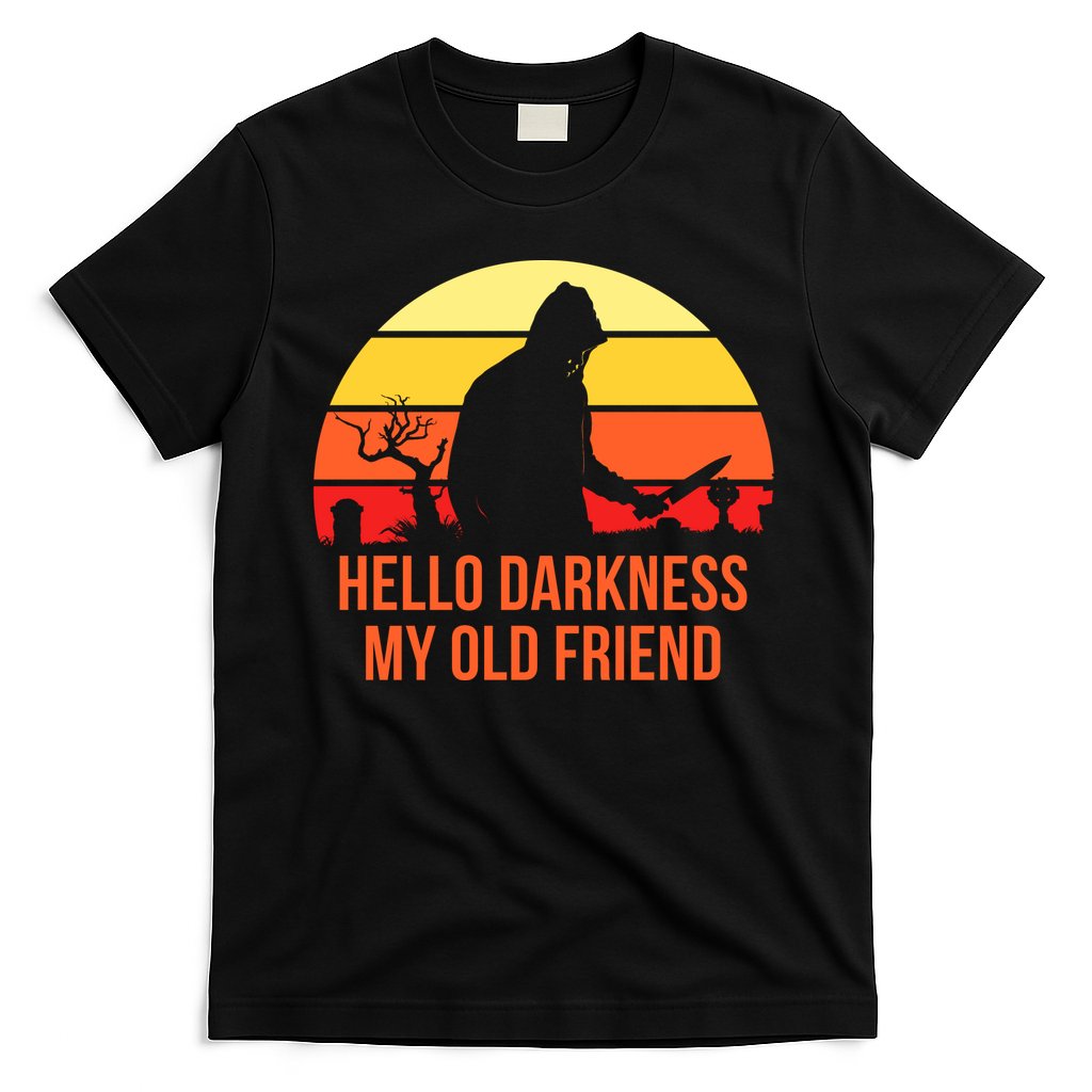 Scary Hello Darkness My Old Friend T-Shirt Hoodie, Sweatshirt | CoreVibeTees.com