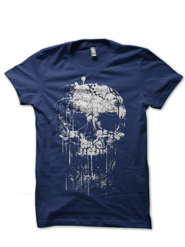 Scattered Skull Dark Blue Tee (Black Available) Hoodie, Sweatshirt | CoreVibeTees.com