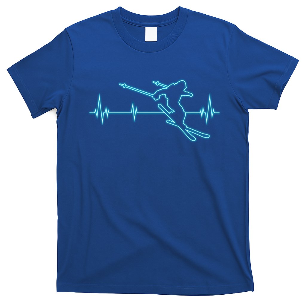 Ski Cool Gift Skiing Heartbeat Tee Skier Cool Gift Skiing Lover Gift T-Shirt Hoodie, Sweatshirt | CoreVibeTees.com