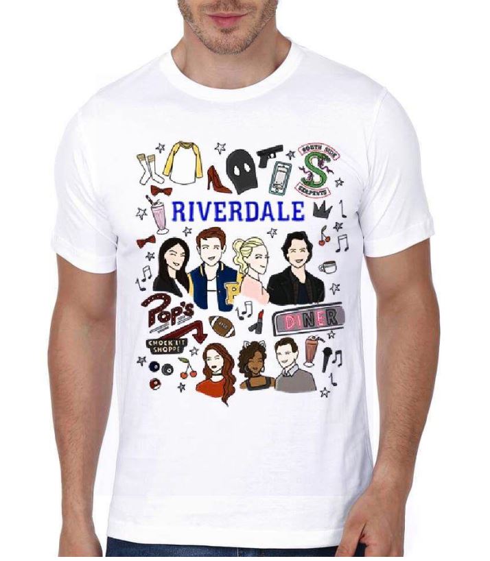 Riverdale White Half Sleeve T-Shirt Hoodie, Sweatshirt | CoreVibeTees.com
