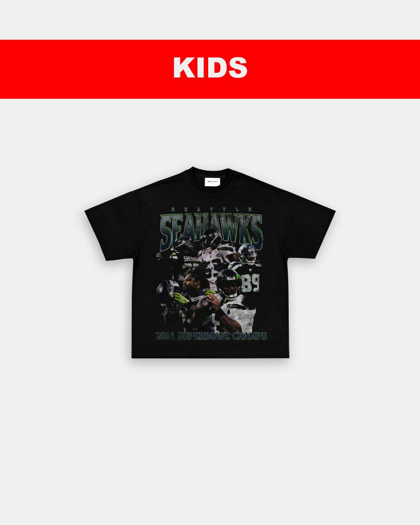 SEAHAWKS - KIDS TEE Hoodie, Sweatshirt | CoreVibeTees.com (Image 3)