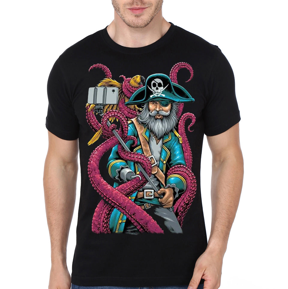 Selfie Pirate Black T-Shirt Hoodie, Sweatshirt | CoreVibeTees.com