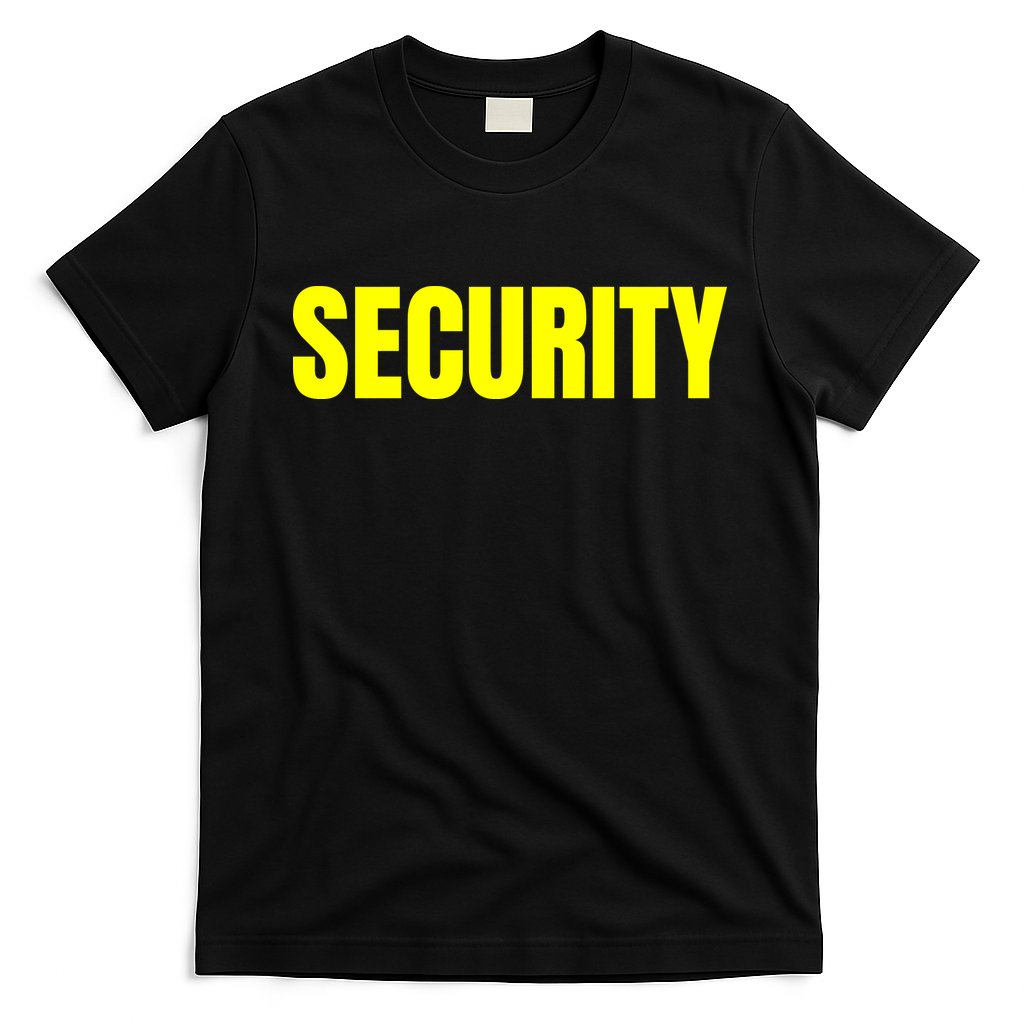 Security Front And Back Print Staff Event Uniform Bouncer T-Shirt Hoodie, Sweatshirt | CoreVibeTees.com
