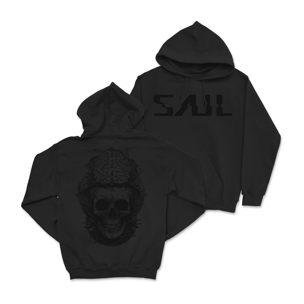 SAUL - Black on Black Hoodie T-Shirts, Sweatshirt | CoreVibeTees.com (Image 1)