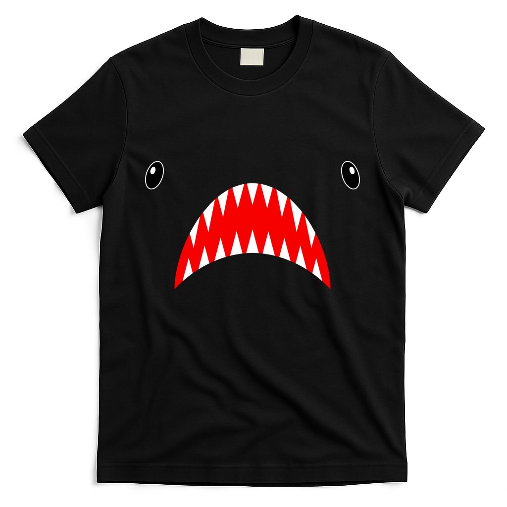 Shark Face Teeth Big Week Costume T-Shirt Hoodie, Sweatshirt | CoreVibeTees.com