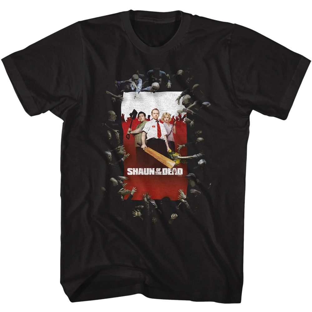 Shaun Of The Dead - Shaun Poster Boyfriend Tee Hoodie, Sweatshirt | CoreVibeTees.com