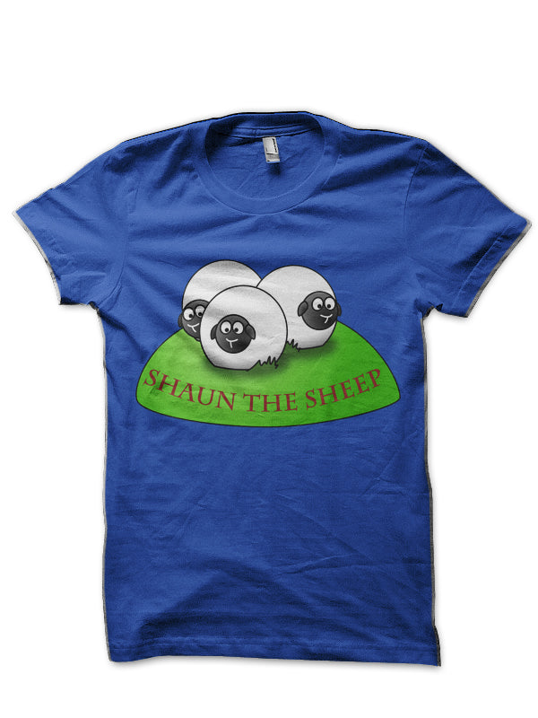 Shaun The Sheep Royal Blue T-Shirt Hoodie, Sweatshirt | CoreVibeTees.com