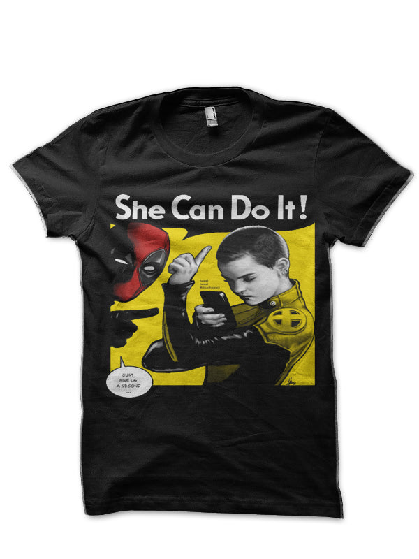 She Can Do It Black T-Shirt Hoodie, Sweatshirt | CoreVibeTees.com