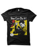 She Can Do It Black Tee Hoodie, Sweatshirt | CoreVibeTees.com