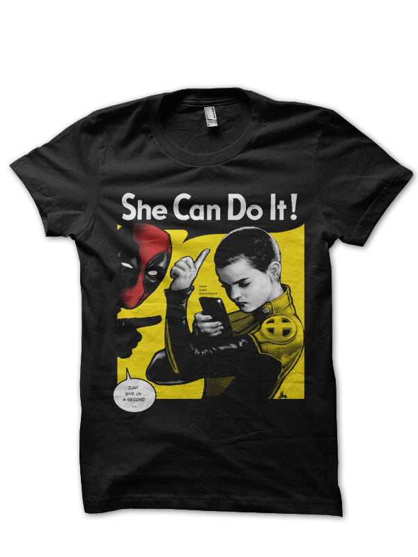 She Can Do It Black Tee Hoodie, Sweatshirt | CoreVibeTees.com
