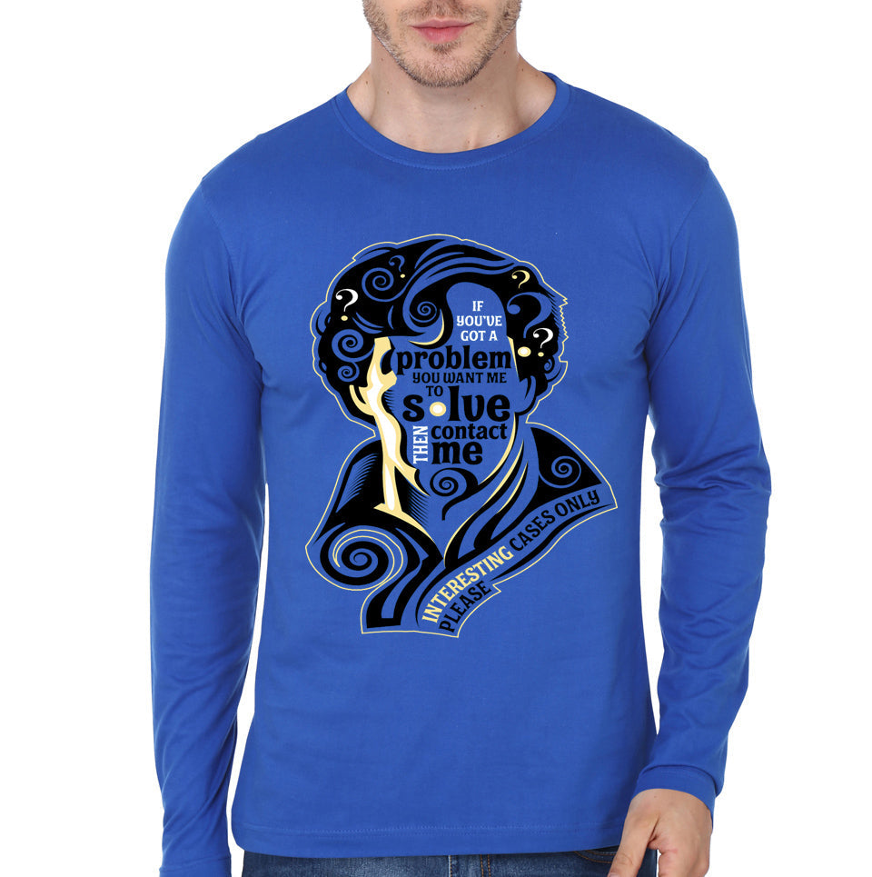 Sherlock Blue Full Sleeve Tee Hoodie, Sweatshirt | CoreVibeTees.com