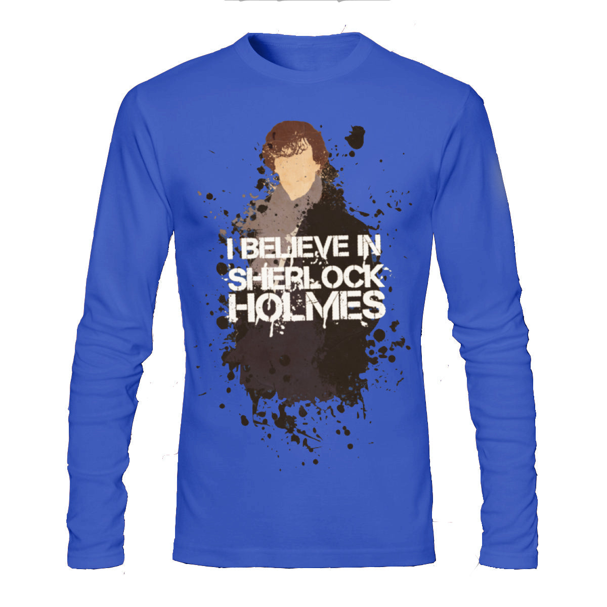 Sherlock Holmes Blue Full Sleeve Tee Hoodie, Sweatshirt | CoreVibeTees.com