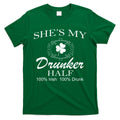 She's My Drunker Half Funny St. Patrick's Day T-Shirt Hoodie, Sweatshirt | CoreVibeTees.com