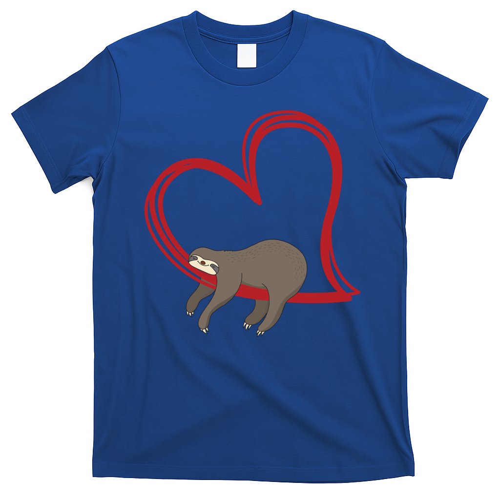 Sloth Heart Funny Gift Love Sloths Funny Gift Funny Gift T-Shirt Hoodie, Sweatshirt | CoreVibeTees.com