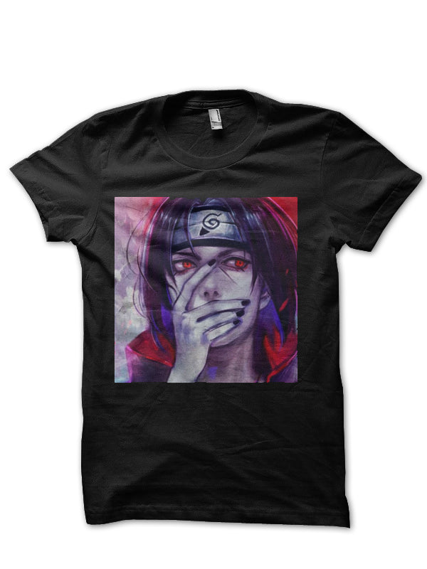 Uchiha Sharingan Half Sleeve Black T-Shirt Hoodie, Sweatshirt | CoreVibeTees.com