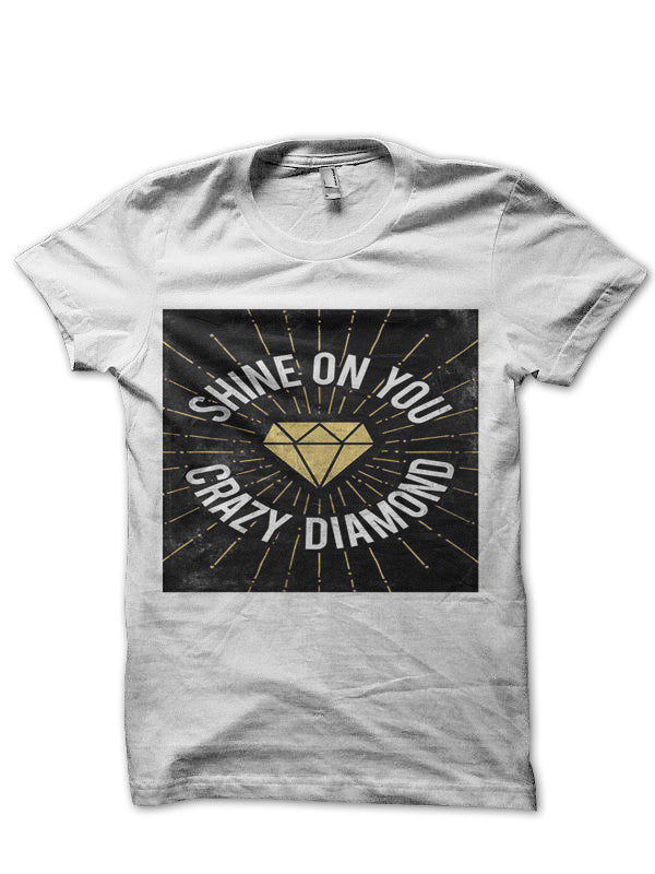 Shine On You Crazy Diamond White Half Sleeve T-Shirt Hoodie, Sweatshirt | CoreVibeTees.com