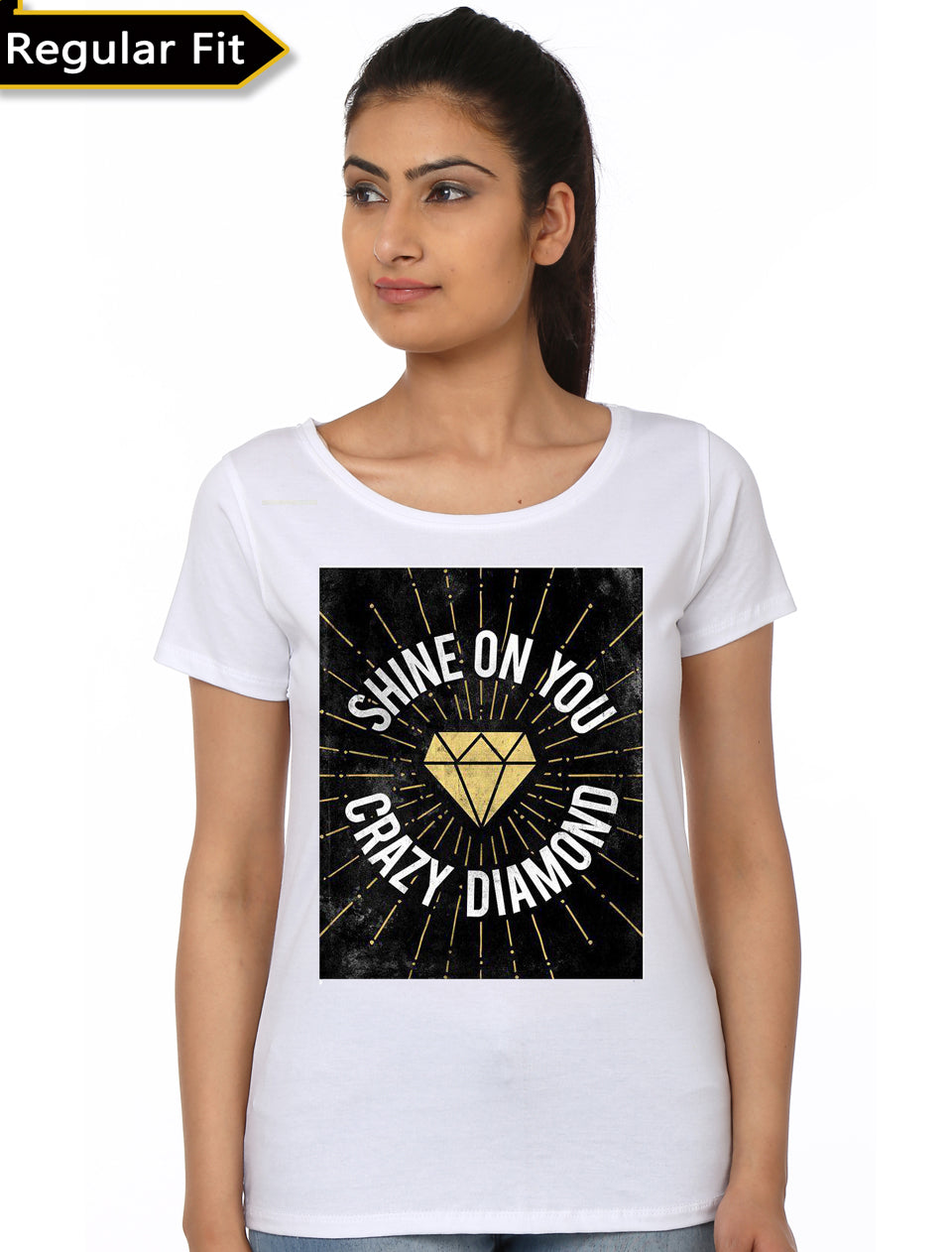 Shine On You Crazy Diamond White Girls T-Shirt Hoodie, Sweatshirt | CoreVibeTees.com