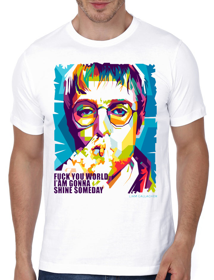 Liam Gallagher White T-Shirt Hoodie, Sweatshirt | CoreVibeTees.com