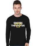 Shock The System  Black Full Sleeve T-Shirt Hoodie, Sweatshirt | CoreVibeTees.com
