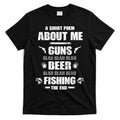 Short Poem Guns Beer Fishing T-Shirt Hoodie, Sweatshirt | CoreVibeTees.com