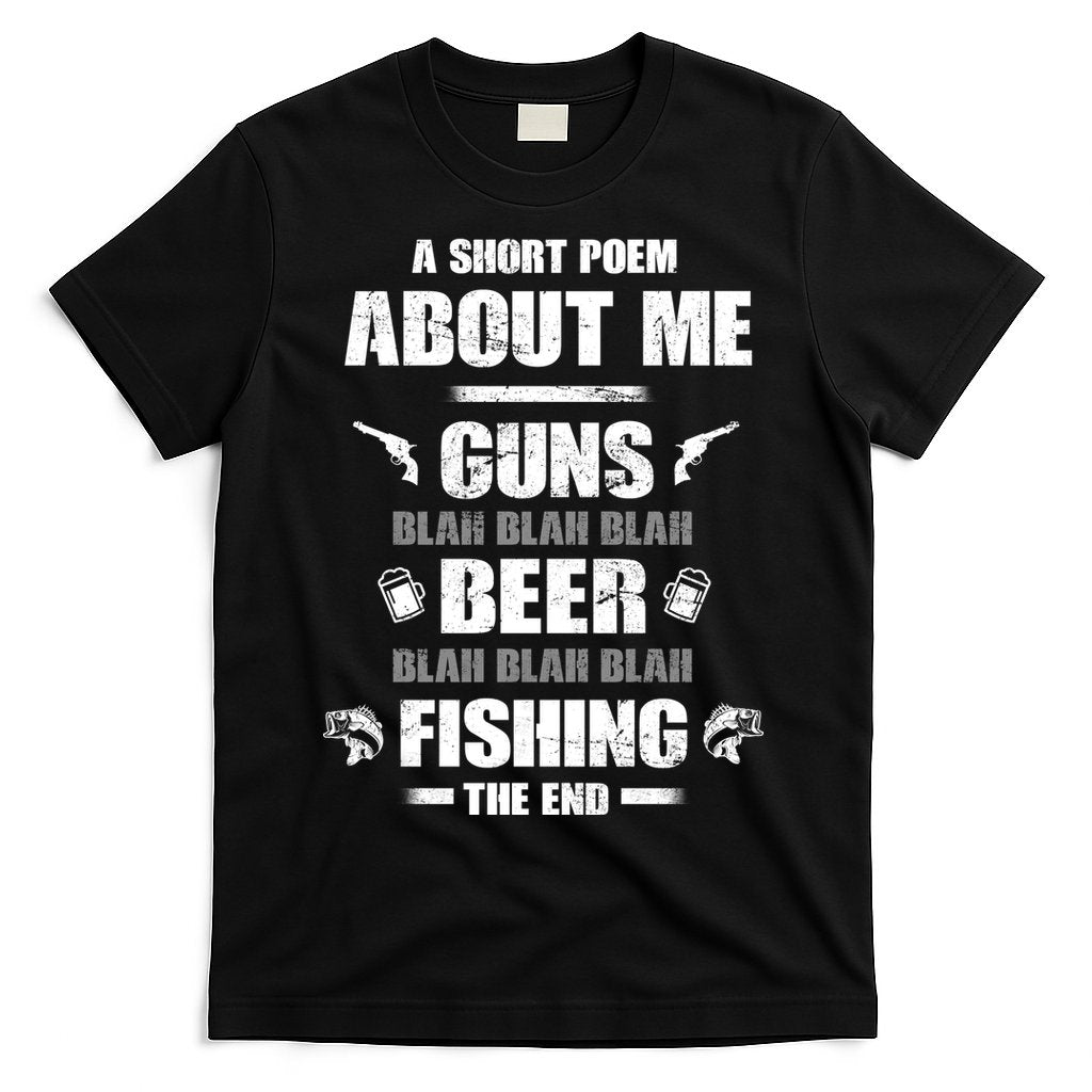 Short Poem Guns Beer Fishing T-Shirt Hoodie, Sweatshirt | CoreVibeTees.com