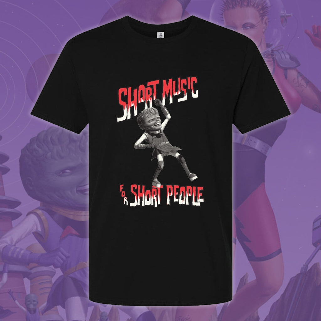 Short Music For Short People 25th Anniv. T-Shirt (Black) Hoodie, Sweatshirt | CoreVibeTees.com