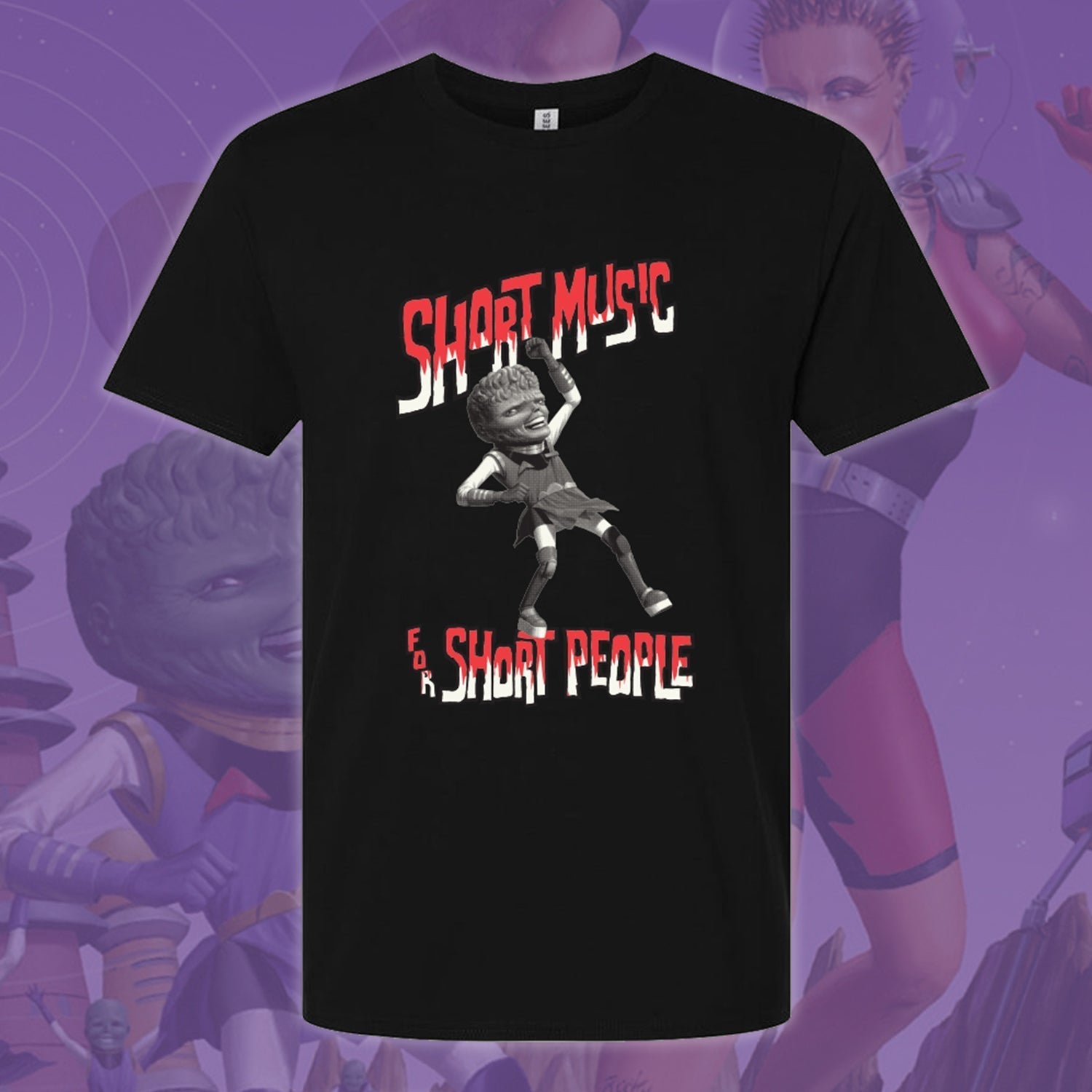 Short Music For Short People 25th Anniv. T-Shirt (Black) Hoodie, Sweatshirt | CoreVibeTees.com