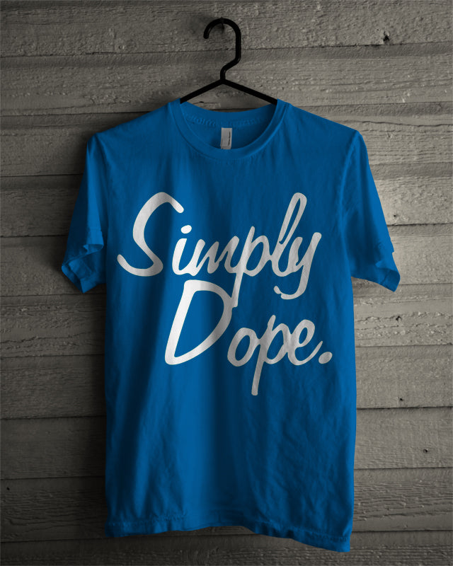 Simply Dope Blue Tee (White & Green Available) Hoodie, Sweatshirt | CoreVibeTees.com