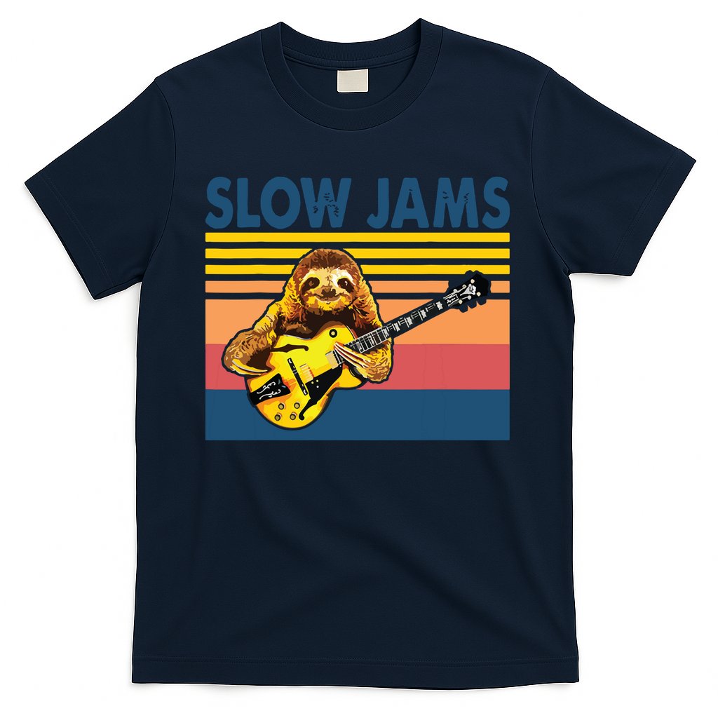 Slow Jams GUITAR Funny Sloth Play Guitar T-Shirt Hoodie, Sweatshirt | CoreVibeTees.com
