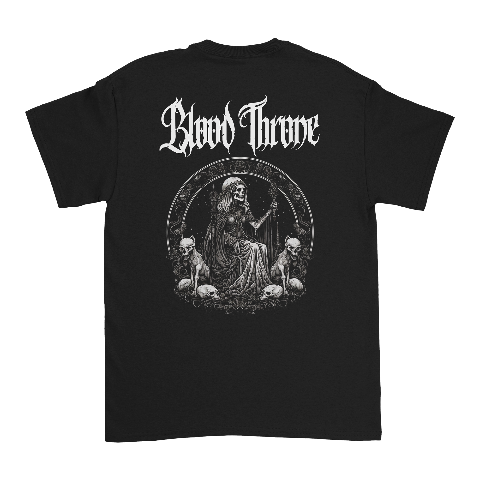 Blood Throne - Skeleton Woman T-Shirt Hoodie, Sweatshirt | CoreVibeTees.com (Image 3)