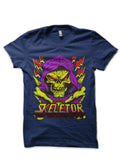 Skeletor Navy Blue Half Sleeve T-Shirt Hoodie, Sweatshirt | CoreVibeTees.com