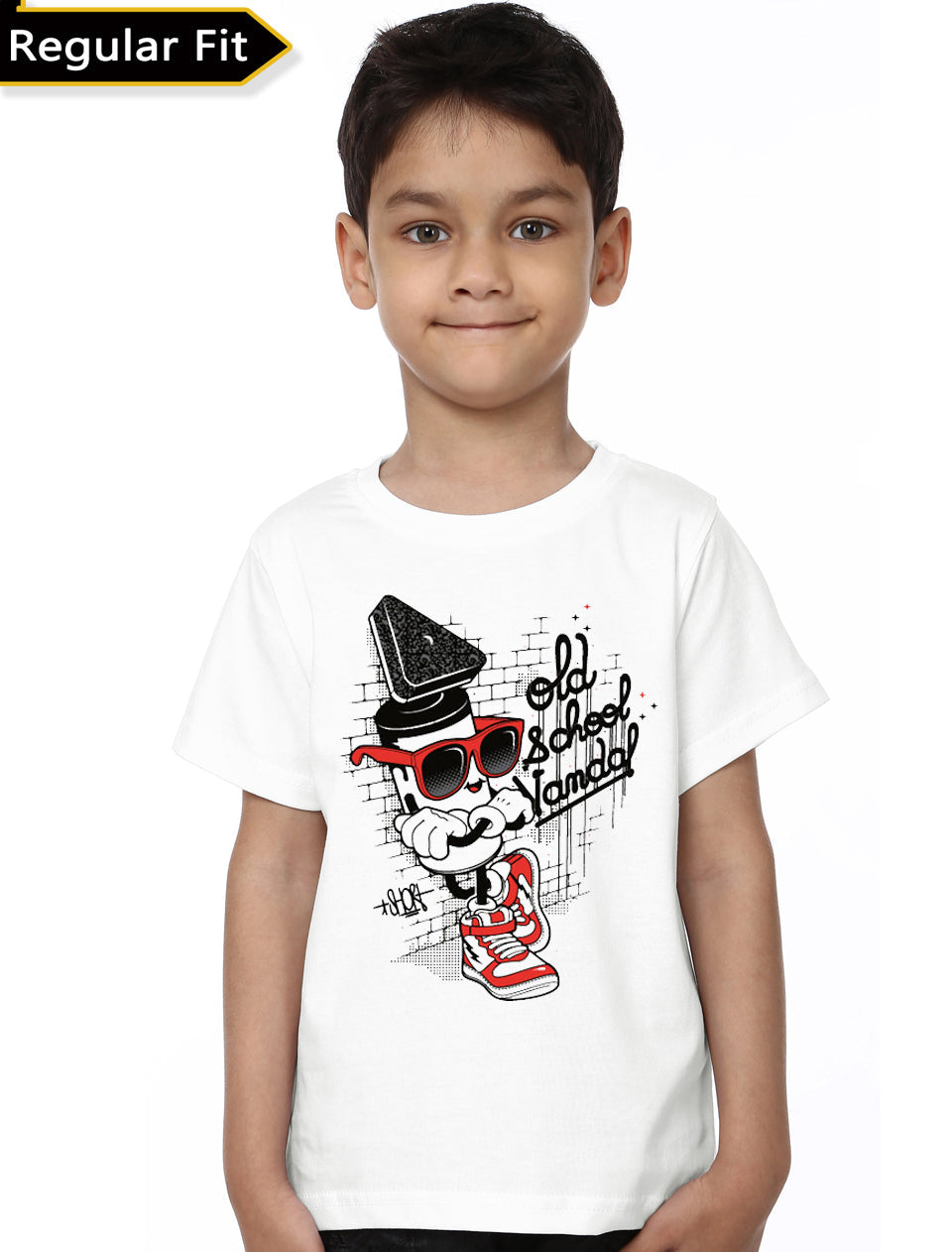Old School Vandal Kids White T-Shirt Hoodie, Sweatshirt | CoreVibeTees.com