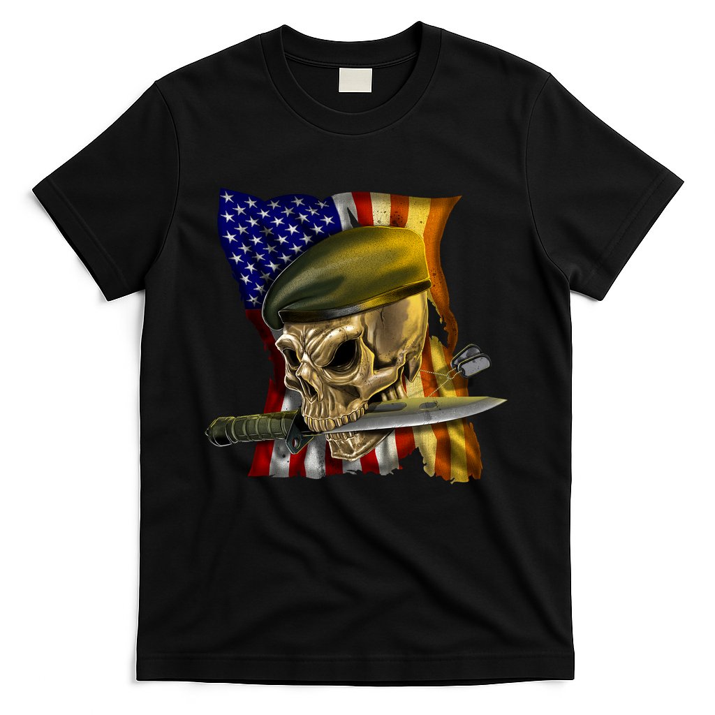 Skull Beret Military T-Shirt Hoodie, Sweatshirt | CoreVibeTees.com