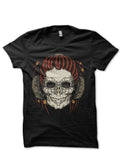 Skull Half Sleeve Black T-Shirt Style001 Hoodie, Sweatshirt | CoreVibeTees.com