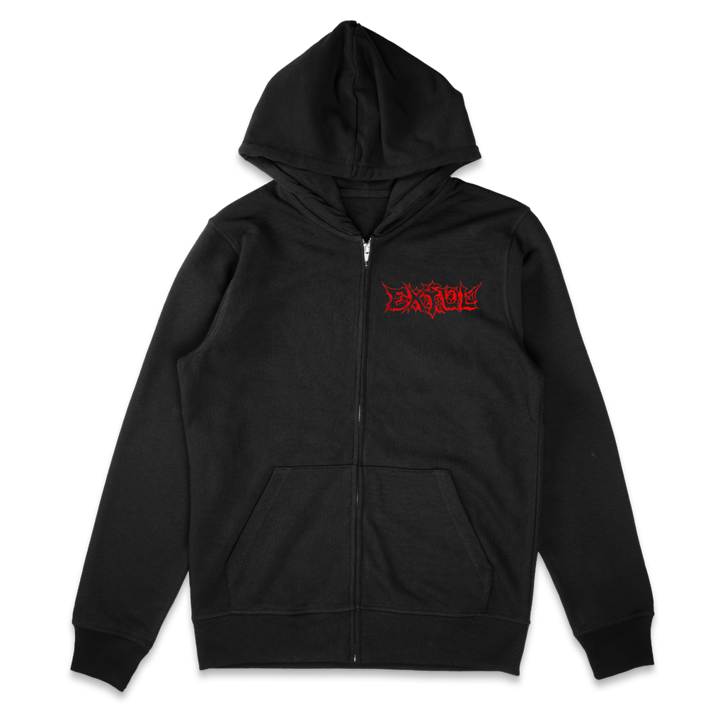 EXTOL - Skull Zip Hoodie T-Shirts, Sweatshirt | CoreVibeTees.com (Image 2)