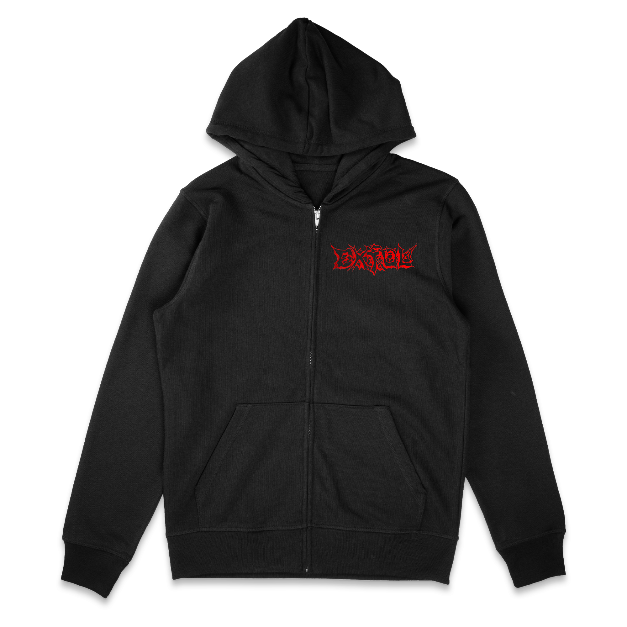 EXTOL - Skull Zip Hoodie T-Shirts, Sweatshirt | CoreVibeTees.com (Image 2)