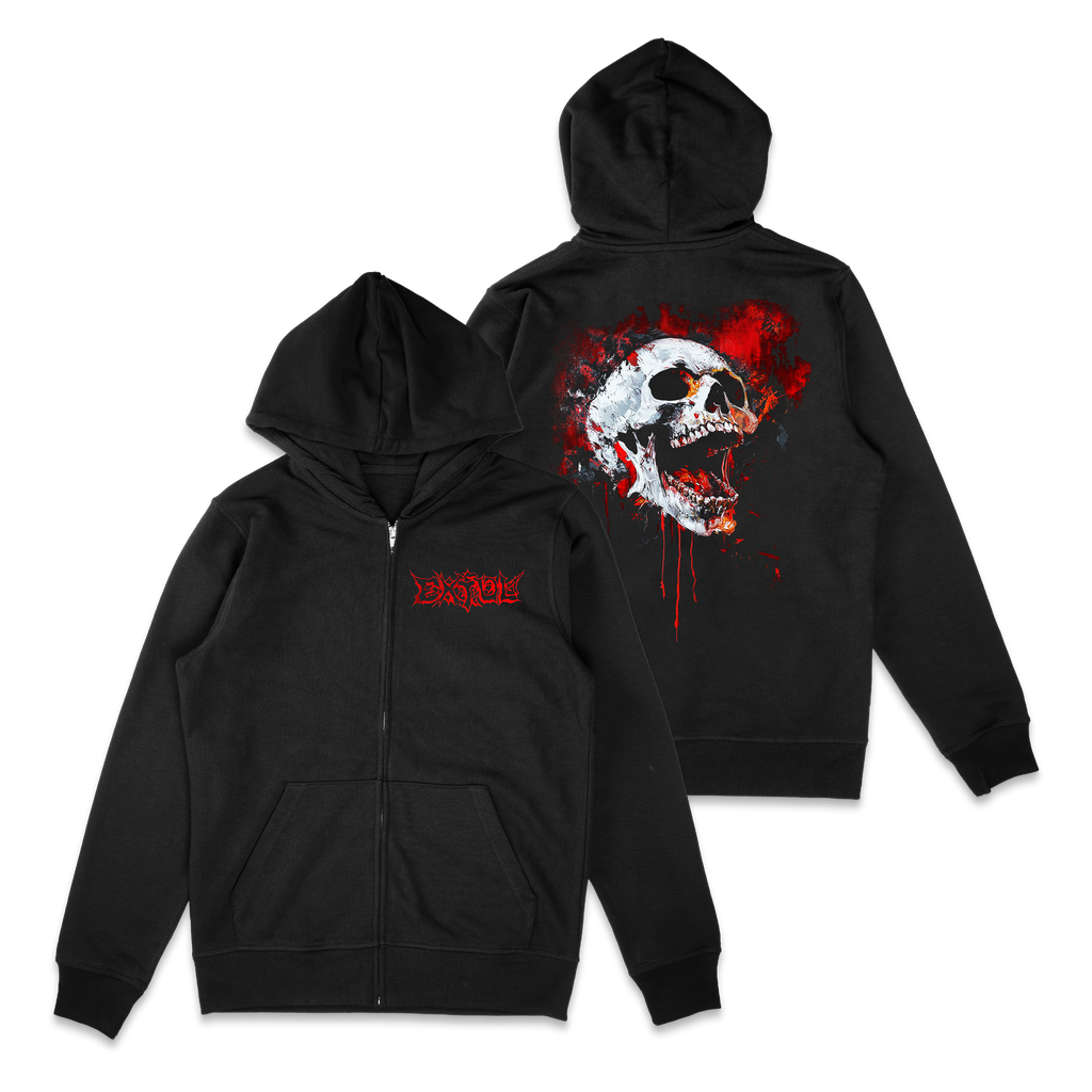 EXTOL - Skull Zip Hoodie T-Shirts, Sweatshirt | CoreVibeTees.com (Image 1)