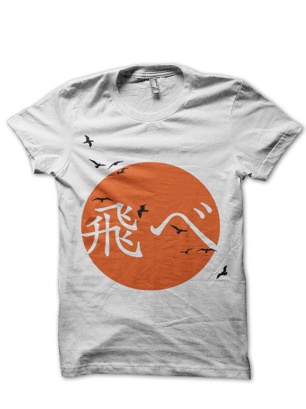 Haikyuu!! Karasuno Flyâ€ White T-Shirt Hoodie, Sweatshirt | CoreVibeTees.com