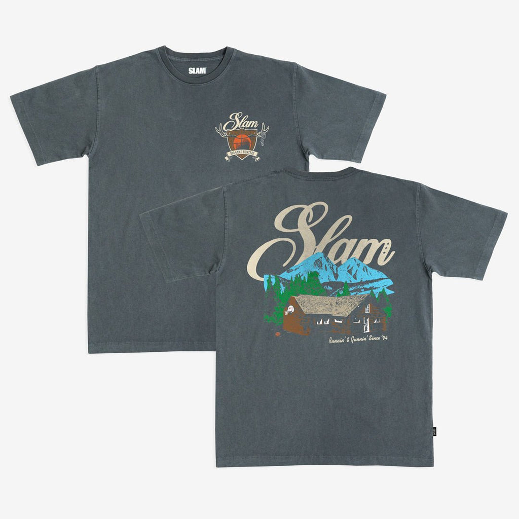 SLAM Big Game Hunters Lodge Heavy Tee Hoodie, Sweatshirt | CoreVibeTees.com (Image 1)