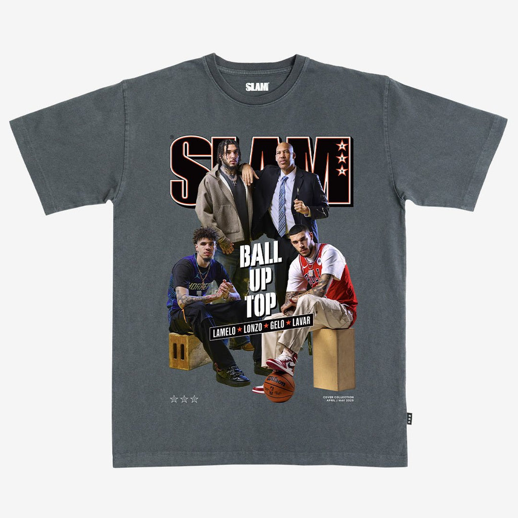 SLAM Cover Tee - LaMelo, Lonzo, LiAngelo, LaVar (SLAM 255) Hoodie, Sweatshirt | CoreVibeTees.com (Image 2)