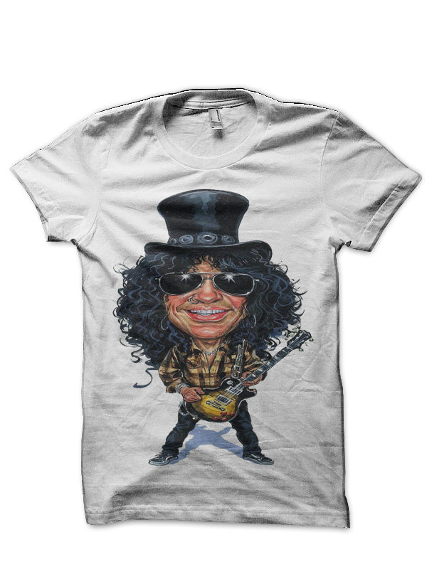 Slash White T-Shirt Hoodie, Sweatshirt | CoreVibeTees.com